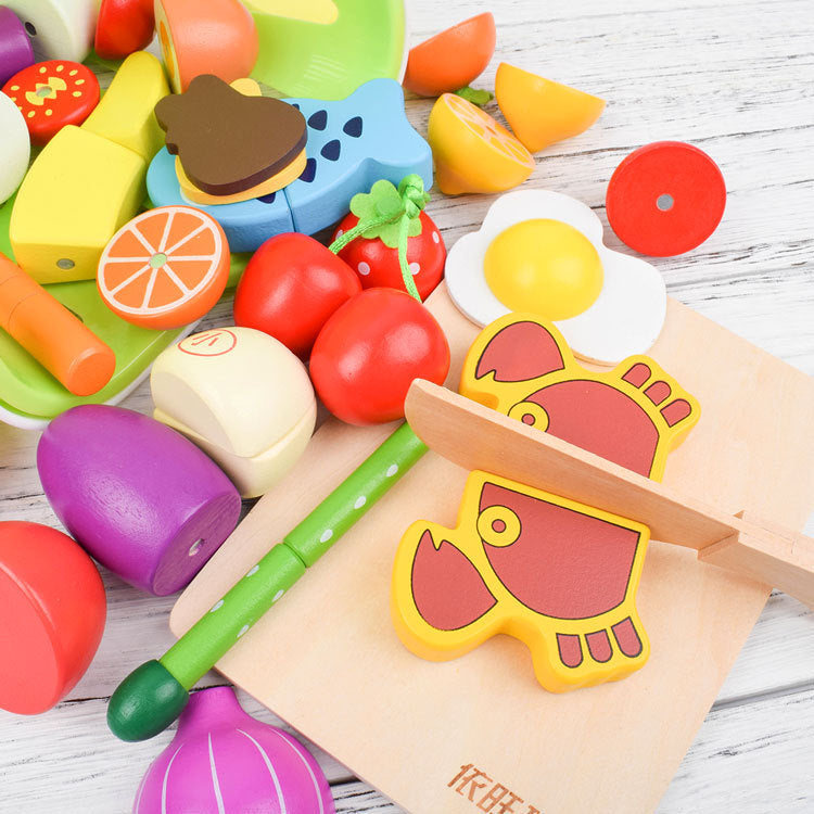 Cook & Play™ – Houten snijset voor kleine chefs - Hout speelgoed