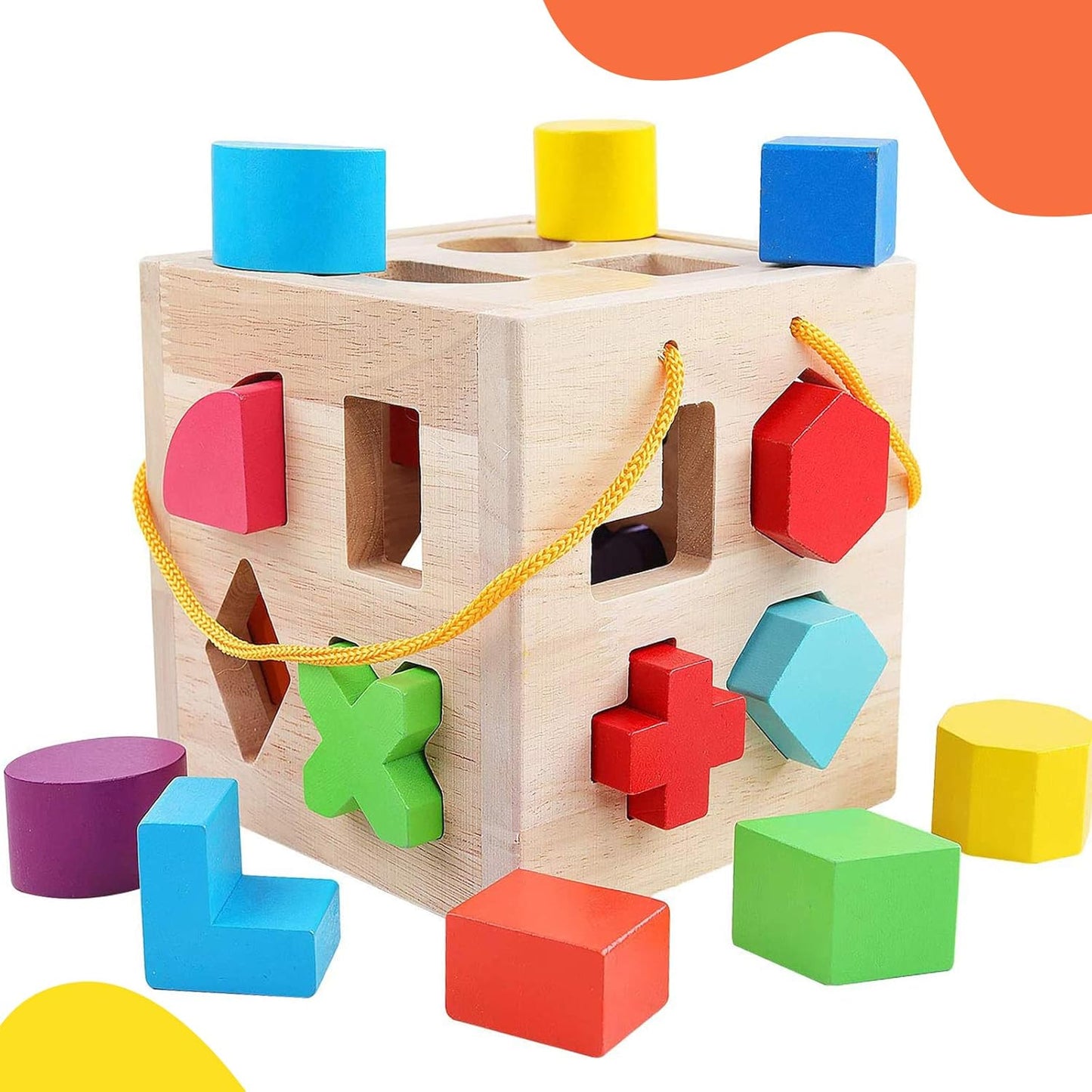WonderWood™ ShapeBuddy™ – Hout vormenspel voor peuters