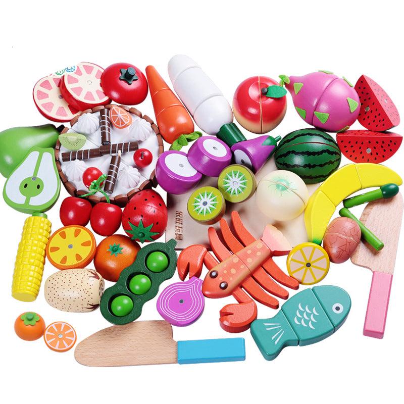 Cook & Play™ – Houten snijset voor kleine chefs - Hout speelgoed