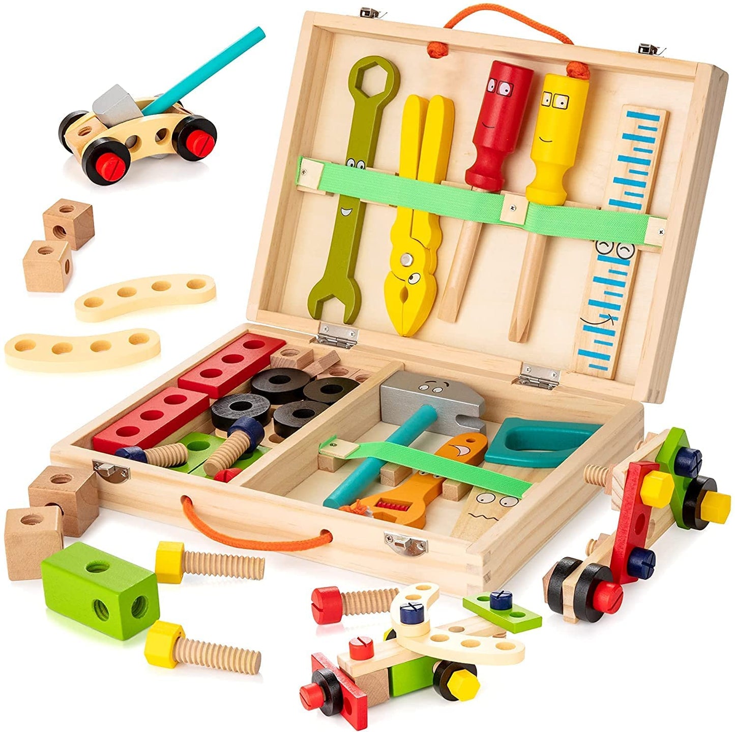 WonderWood™ | Educatieve Houten Gereedschapskist Speelgoed