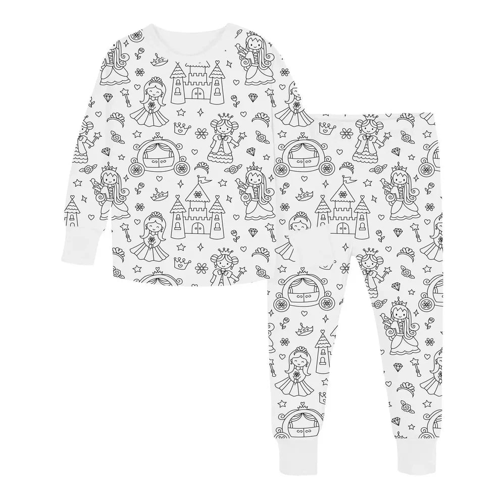 SpeelBazaar™ | Inkleurbare Kinder Pyjama