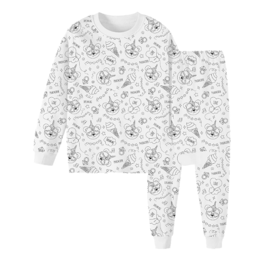 SpeelBazaar™ | Inkleurbare Kinder Pyjama