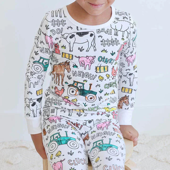 SpeelBazaar™ | Inkleurbare Kinder Pyjama