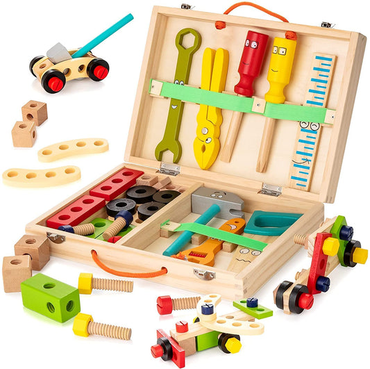 WonderWood™  | Educatieve Houten Gereedschapskist Speelgoed