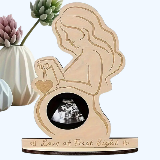 EchoDream™ – Baby echo fotolijst – Houten herinneringslijst
