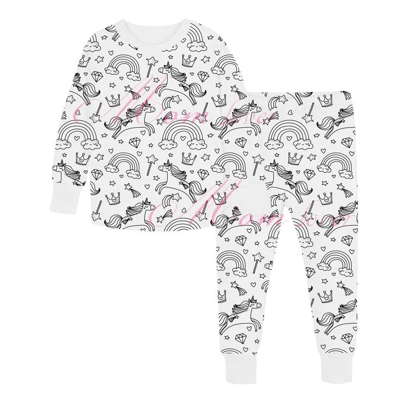 SpeelBazaar™ | Inkleurbare Kinder Pyjama